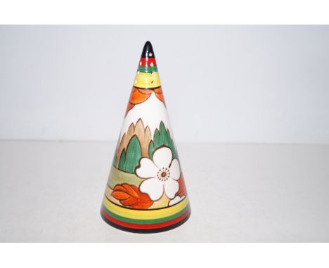 Wedgwood Clarice Cliff Bizarre conical sugar sifter, boxed as new 