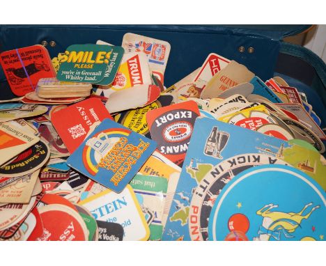 Very large collection of vintage beer mats