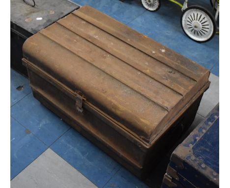 A Vintage Travelling Trunk, 55cms Wide 