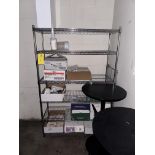 Metal Shelving Unit, 17.5" D x 47.5" W x 6' T ***Rigging & Loading fee $40. AMOUNT