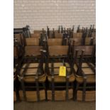 Wood Chair with Metal Legs, Qty 20 ***Rigging & Loading fee $100. AMOUNT TO BE