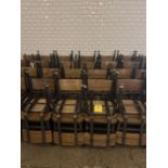 Wood Chair with Metal Legs, Qty 20 ***Rigging & Loading fee $100. AMOUNT TO BE