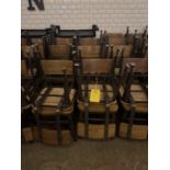 Wood Chair with Metal Legs, Qty 20 ***Rigging & Loading fee $100. AMOUNT TO BE