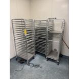 Commercial Sheet Pan Racks, Qty 4 ***Rigging & Loading fee $80. AMOUNT TO BE ADDED