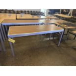 Outdoor Tables, Qty 4, 28" W x 6' L x 30" T ***Rigging & Loading fee $80. AMOUNT TO BE ADDED