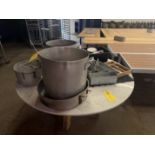 Lot of (4) Pots, Pint Glasses, Silverware (All Photoed) ***Rigging & Loading fee $30