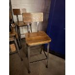 Wood High Top Chair with Metal Legs, Qty 20 ***Rigging & Loading fee $100. AMOUNT
