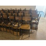 Wood Chair with Metal Legs, Qty 10 ***Rigging & Loading fee $50. AMOUNT TO BE