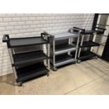 Rolling Carts, Qty 3 ***Rigging & Loading fee $40. AMOUNT TO BE ADDED TO WINNING