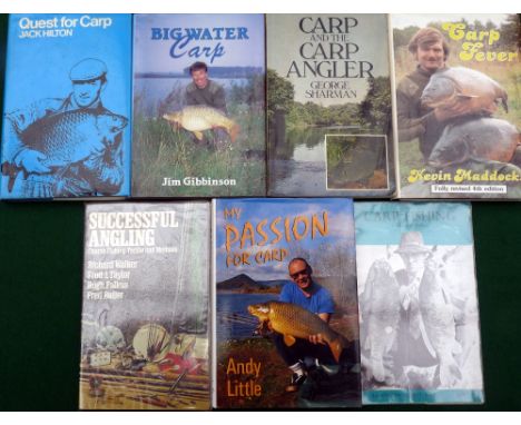 Walker, R - "Carp Fishing" 1st ed 1960, 48 page soft cover, Hilton, J - "Quest For Carp" 1st ed 1972, Little, A - "My Passion