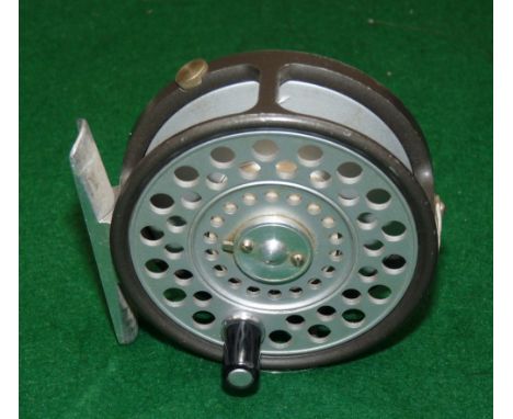 REEL: Hardy Featherweight alloy trout fly reel in fine condition, rim tension adjuster, U shaped line guide, correct smooth a