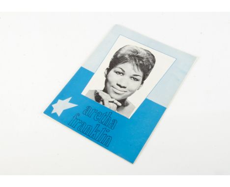 Aretha Franklin Programme,  original programme from Aretha Franklin's 1968 UK tour also featuring Robert Knight and Joe E You