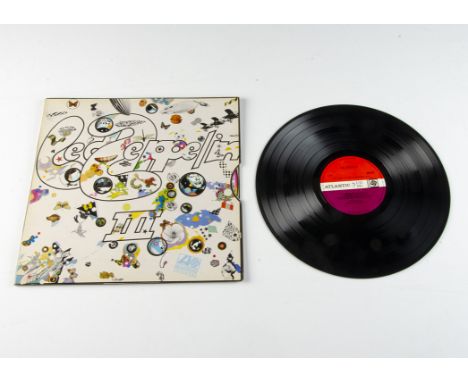 Led Zeppelin LP, Led Zeppelin III LP - Original UK First Press Release 1970 on Atlantic (2401002) A5 / B5 Matrices - Laminate