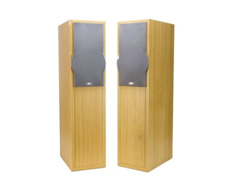 Eltax Speakers, a pair of floor standing Eltax Liberty 5 Speakers S/N 01870.21 x 2, 150 watts, light wood cases, generally ve