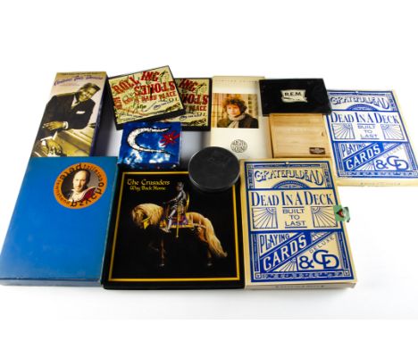 CD Box Sets, twelve Box Sets with artists comprising Grateful Dead, Rolling Stones, REM, Cure, Crusaders, Pete Townshend, Bob