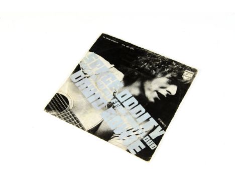 David Bowie Promo, a Dutch Promo sleeve for 'Space Oddity b/w Wild Eyed Boy From Freecloud - With light blue lettering rather