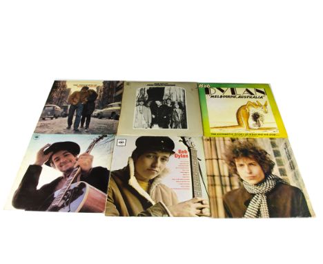 Bob Dylan LPs, twenty-three albums with a mixture of originals and reissues and with titles including Bob Dylan, Another Side