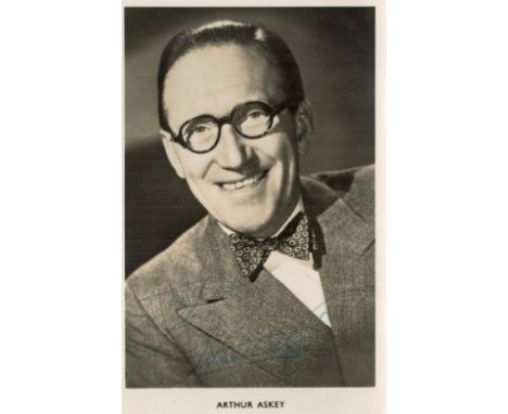 Actor, Arthur Askey vintage signed 6x4 black and white photograph. Askey, CBE (6 June 1900 - 16 November 1982) was an English