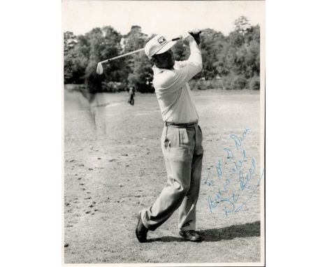 Golf, Dai Rees signed vintage black and white original 8x6 photo. Rees, CBE (31 March 1913 - 15 November 1983) was one of the