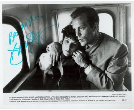 Actor, Debra Winger signed vintage 10x8 black and white lobby card photo for the 1990 British-Italian drama film, The Shelter