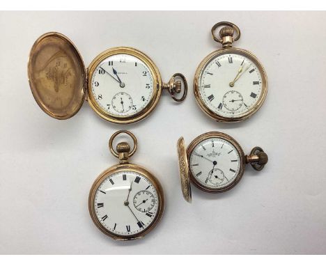 Arcadia; A Gilt Coloured Full Hunter Pocketwatch, the signed dial with Arabic numerals, second subsidiary dial, within engine