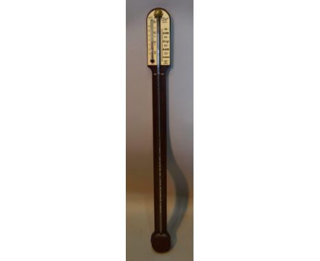 A Modern Stick Barometer Thermometer by Comitti London 