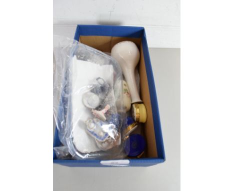 MIXED LOT COMPRISING A COLLECTION OF SMALL ENAMEL BOXES TO INCLUDE EXAMPLES MARKED 'CRUMMELS &amp; CO', 'STAFFORDSHIRE ENAMEL