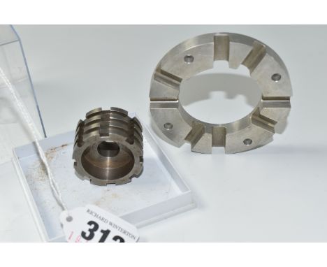 TWO SATURN V J-2 ENGINE FUEL TURBOPUMP SPARE PARTS