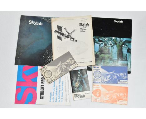 A SMALL COLLECTION OF PRINTED EPHEMERA RELATING TO THE SKYLAB SPACE PROJECT, comprising an official NASA 'Skylab Experiment I