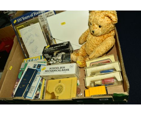 ONE BOX OF MISCELLANEOUS ITEMS, to include British Airways Concorde Commemorative Presentation pack, including two blank Flig