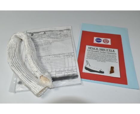 A LENGTH OF FLOW RESTRICTOR THERMAL BARRIER TUBING, used to protect the engine plumbing on a Space Shuttle from extreme tempe