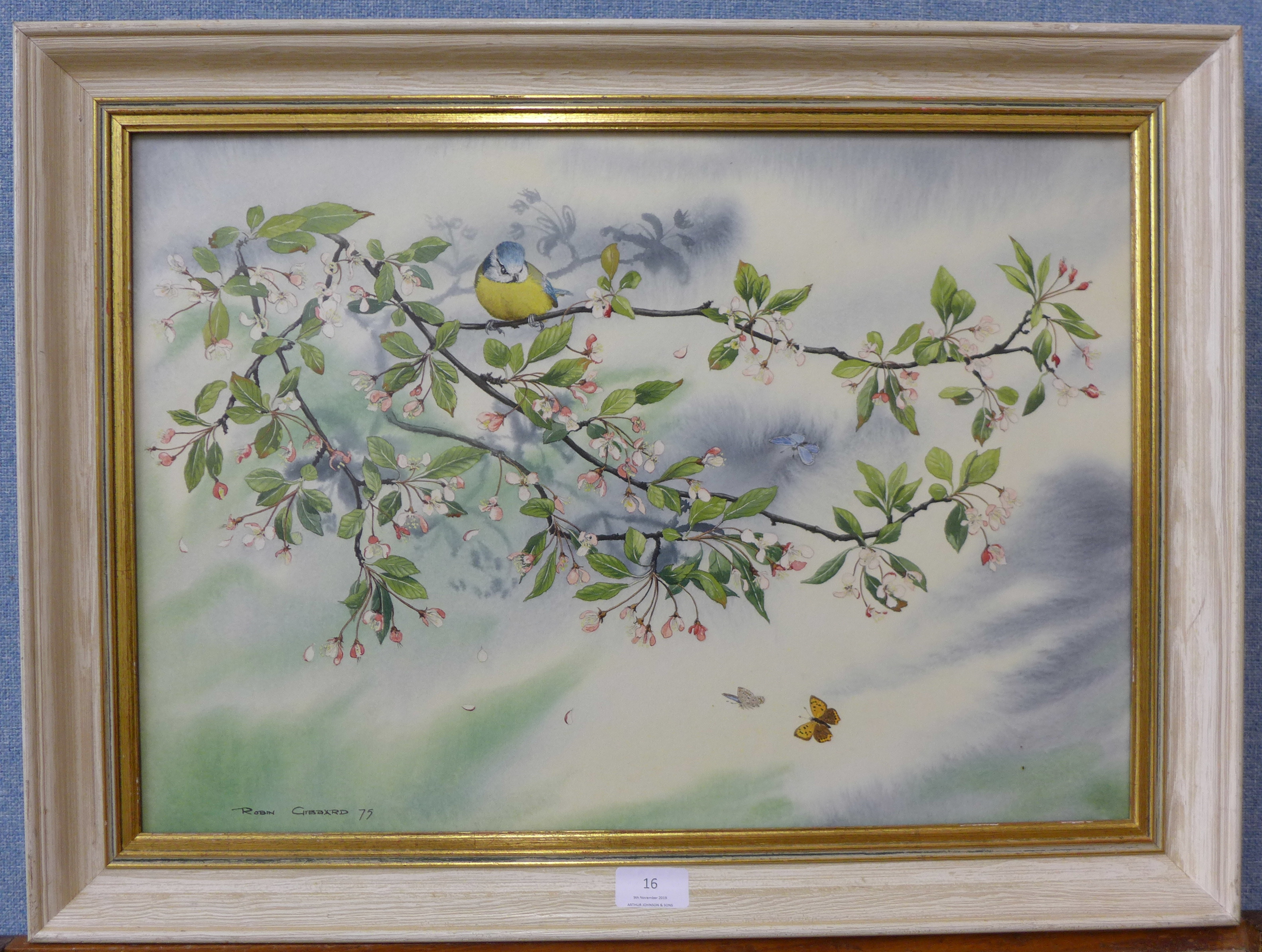 Robin Gibbard (1930 - 2014), May Day, watercolour, 36 x 52cms, framed