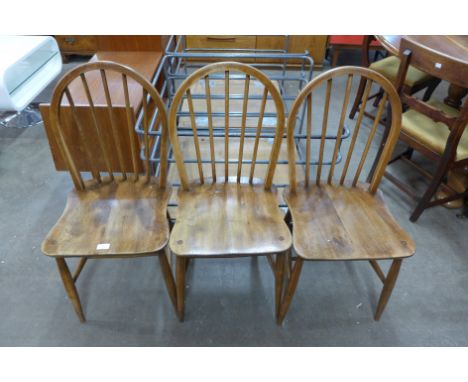 A set of three Ercol chairs