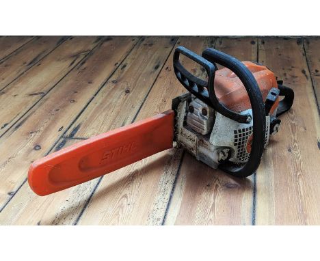 A Stihl petrol chainsaw