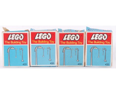 A set of 5x 1960's Lego; The Building Toy Street Lights 433. Within original boxes.&nbsp;

POSTAGE: Worldwide Postage &amp; P
