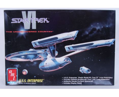 An original retro 1990's Star Trek The Undiscovered Country plastic model kit by Amt Ertl of USS&nbsp;Enterprise 22", Shuttle