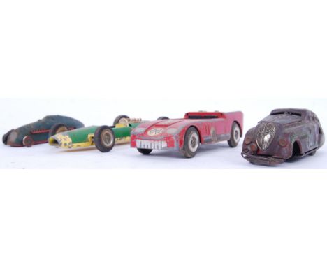 A set of 2x vintage Tri-ang &amp; Minic racing cars including an original Schuco Kommando German vehicle. All loose.&nbsp;

P