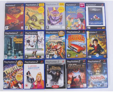 A collection of 15x Playstation 2 games to include Shrek 2, Harry Potter, Peter Pan etc.&nbsp;

POSTAGE: Worldwide Postage &a