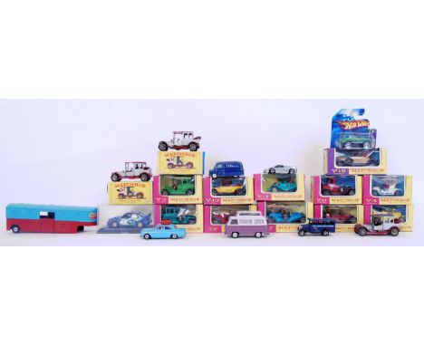 A collection of 13x original Matchbox diecast cars to include Lesney. Vehicles include; Y12 Thomas Flyabout, Y2 Vauxhall, Y3 