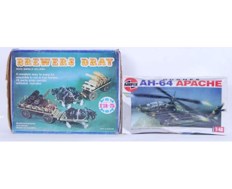 A set of 2x &nbsp;original model kits to include; Airfix AH.64 Apache Series 7, 1:48 scale with original sealed box. Also a B