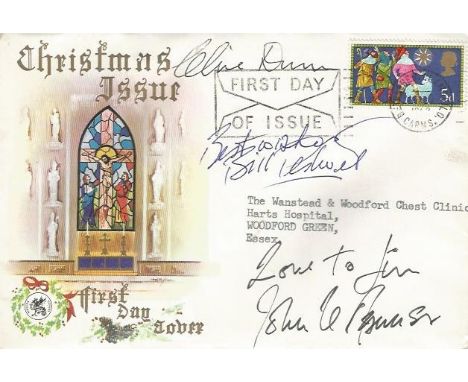 Dads Army multisigned 1968 Christmas FDC signed by John Le Mesurier, Bill Pertwee & Clive Dunn - £95 Good condition. All sign