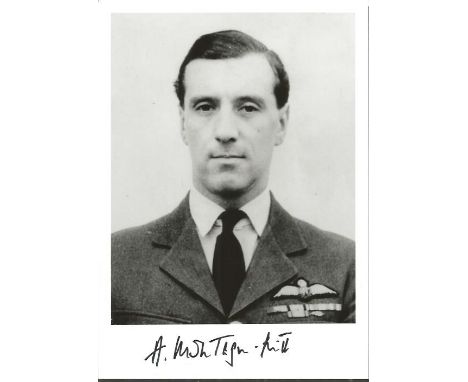 Gp. Capt. Arthur Montague-Smith WW2 Battle of Britain pilot signed 7 x 5 black and white portrait photo. Limited edition of 2