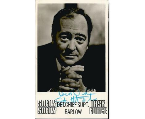 Stratford Johns at Barlow Softly Softly Task Force signed 6 x 4 inch b/w portrait photo  Good condition. All signed items com