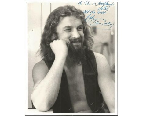 Billy Conolly signed and dedicated 10 x 8 inch b/w portrait photo. Few dings  Good condition. All signed items come with Cert