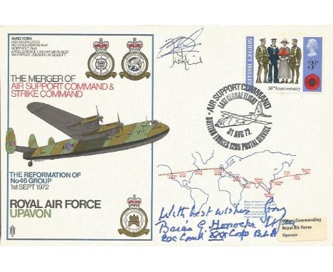 Brian Horrocks signed RAF Upavon Avor York cover. Lieutenant-General Sir Brian Gwynne Horrocks, KCB, KBE, DSO, MC (7 Septembe