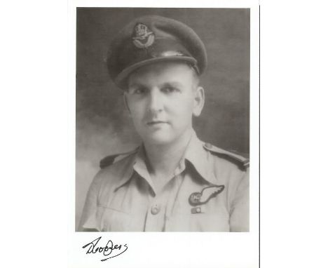 Fl. Lt. Douglas Clifford Cooper WW2 Battle of Britain pilot signed 7 x 5 black and white portrait photo. Limited edition of 2