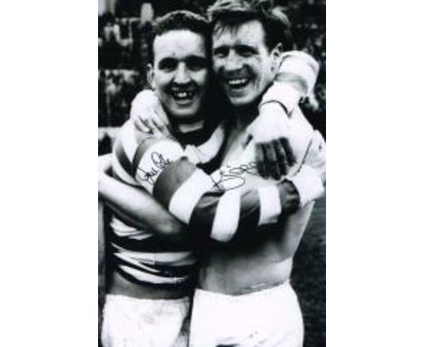 Billy Mcneill And John Clarke Celtic Dual Signed 12 X 8 Good condition. All signed items come with Certificate of Authenticit