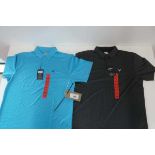 +VAT 2x Callaway golf polo shirts, size M