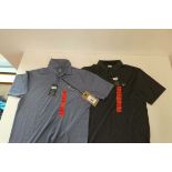 +VAT 2x Callaway golf polo shirts, size M