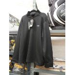 +VAT Callaway long sleeved quarter-zip top, black, size XXL